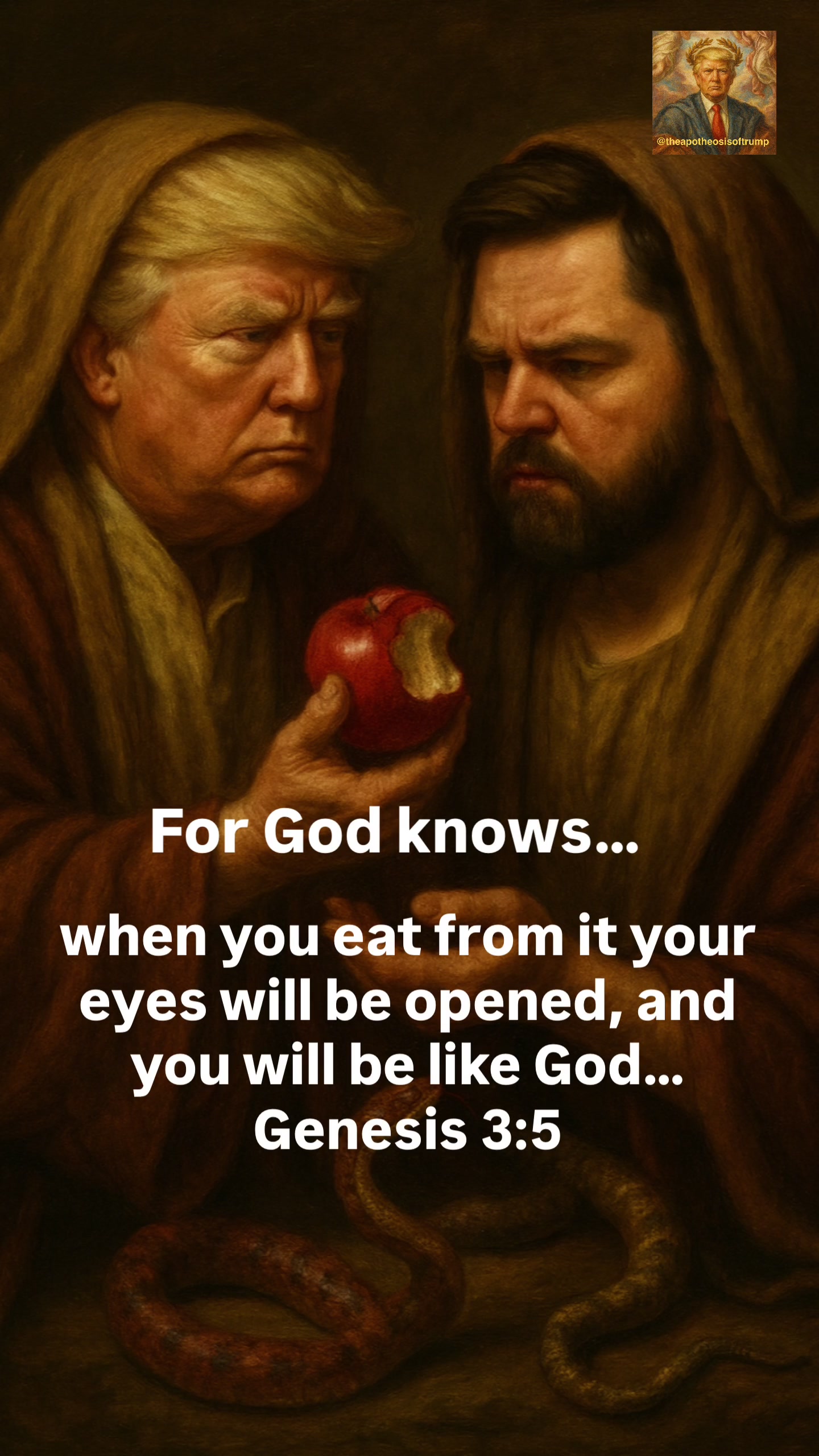 Trump in the Garden of Eden — Genesis 3:5